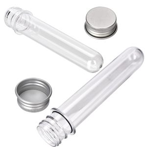 Tubes à essai en <span class=keywords><strong>plastique</strong></span> transparent de 30 ml, 40 ml, 100 ml avec bouchons à vis, contenants à fond plat pour sels de bain, bonbons et boules de gomme - Product Image 3