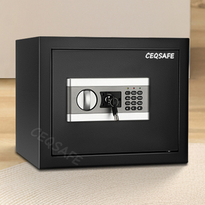 CEQSAFEセキュリティ電子ボックスオフィス使用セーフティデポジットサイズフルメタルスタッシュ缶スチールホテル耐火小型デジタル金庫 - Product Image 3