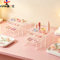 Nouvel Arrivage : Excellent Ensemble de Présentoirs Alimentaires en Acrylique, Modèles Cube Emboîtables et Rehausseurs, pour Mariages, Livré en Boîte