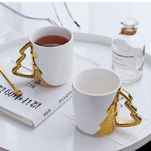 Zogifts nuovo design personalizzato elegante tazza di caffè in ceramica di lusso con forma speciale supporto in oro <span class=keywords><strong>per</strong></span> la vendita - Product Image 5