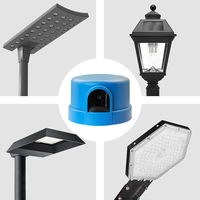 Sensor de Control de Luz Automático con Fotocélula Serie BF de CNRIYA, Interruptor de Amanecer/Angustura para Luces de Calle y Parques, Diseño de Bloqueo Giratorio, IP54, LED