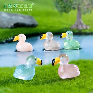Nouveaux produits transfrontaliers Weij : Flamants roses lumineux en micro-paysage, décorations de jardinage DIY, accessoires en sachet surprise - Product Image 4
