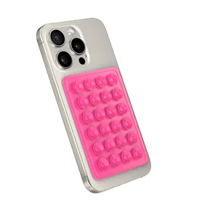 Accesorio de teléfono Adhesivo de silicona para montaje en funda de teléfono de succión de doble tamaño para iPhone y Android soporte de Teléfono manos libres Fidget