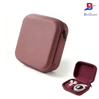 Produsen OEM Kustom Casing Keras EVA dengan Ritsleting, Ringan, Tahan Air, Portabel, dan Tahan Lama untuk Kabel Data, Earphone, Hard Disk