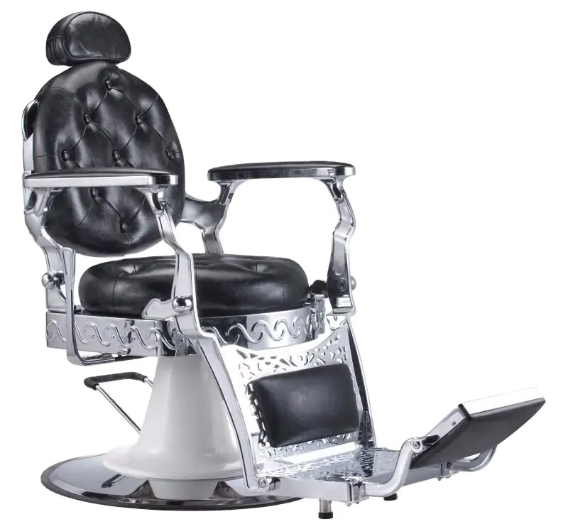 Toptan berber özel hidrolik yaslanma sandalye Salon mobilya için klasik berber koltuğu