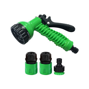 Kit de pistolet à eau Huabangshi Garden, 4 pièces, télescopique, avec 7 fonctions de buse pour le lavage de voiture et l'arrosage des plantes - Product Image 2