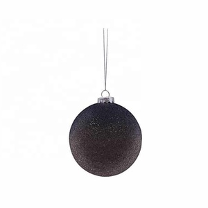 Glass Silver And Blue Ombre Bauble - Product Image 1