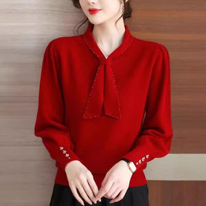 Casual Zijden Pullover-Shirts Voor Dames Gebreide Kleding Voor Meisjes In Het Herfstseizoen - Product Image 5