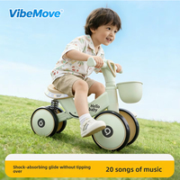 Vibemove 2026 Vélo d'équilibre pour enfants, sans pédales, monovitesse, avec frein, pour débutants, en nylon