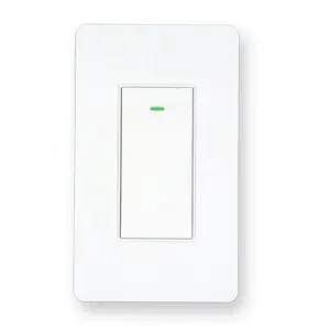 Interruptor inteligente de pared con WiFi, pulsador de 1 entrada y 1 vía, estándar US, X801S