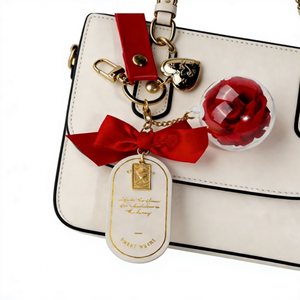 Llaveros Creativos con <span class=keywords><strong>Rosa</strong></span> Preservada, Colgante <span class=keywords><strong>de</strong></span> Flor Eterna, Regalo para Bolso, Bolso <span class=keywords><strong>de</strong></span> Mano o Mochila - Product Image 1