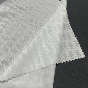 <span class=keywords><strong>Tissu</strong></span> sportif en maille jacquard <span class=keywords><strong>blanc</strong></span> en polyester recyclé GRS 100 % Dry Fit pour vêtements de sport respirants - Product Image 4
