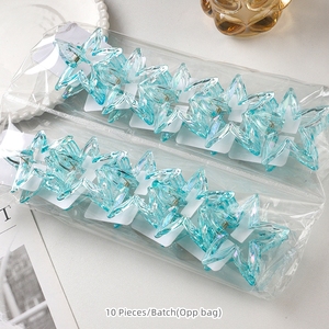 لون حلوى كريستالي 7-مقطع نصف مربوط بخمس نجوم تصميم بلاستيك للفتيات والنساء - Product Image 4