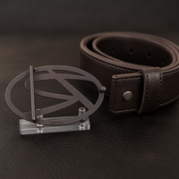 Boucles de ceinture pour hommes d'affaires, logo gravé sur mesure, alliage de zinc, métal résistant à la rouille, anti-rayures, pour ceinture en cuir