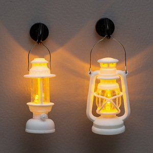 Mini Lámpara LED Vintage Negra/Blanca con Forma <span class=keywords><strong>de</strong></span> Lámpara <span class=keywords><strong>de</strong></span> Queroseno, Luz <span class=keywords><strong>de</strong></span> Vela sin Llama, Decoración Interior y Exterior para Halloween y <span class=keywords><strong>Navidad</strong></span> - Product Image 3