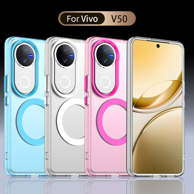Matte Magnetic Shockproof Phone Case Protective Cover for Vivo V50 Vivo X200 Pro