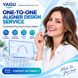 Diseño Personalizado de Alineadores Transparentes de TPU con Planificación de Movimiento Dental por Etapas y Servicio de Producción de Bandejas para Clínicas de Ortodoncia por Yagu - Product Image 1