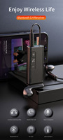 Récepteur BT pour la diffusion de musique avec connexion double appareil BT 5.4, appels mains libres pour voiture, stéréo domestique