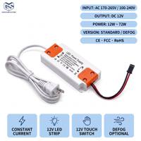 Fabrikneuer 15mm/12mm LED-Streifen-Beleuchtungstreiber 1A Ausgangsstrom Schaltnetzteil 12W 12V für Smarte Badezimmerspiegel