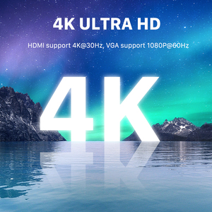 Base de Conexión 4 en 1 Tipo-C, USB3.0, Carga PD, HDTV 4K, VGA para Macbook, Laptop, Switch, Computadora, Teléfono Móvil, Tableta, Hub USB-C - Product Image 5