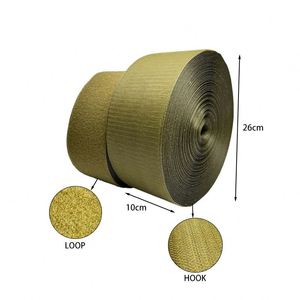 Bande Velcro auto-adhésive de haute qualité 100 mm pour fixation sur tissu, boucle verte, vente chaude - Product Image 1