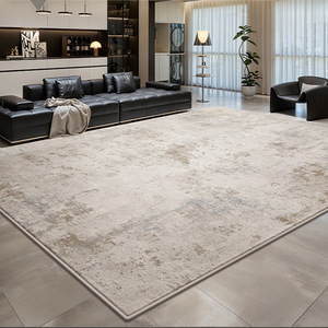 Tapis de salon italien minimaliste, luxe simple, sans lavage, nettoyable, compatible <span class=keywords><strong>aspirateur</strong></span>, pour chambre, canapé, couloir, 4m, fourrure - Product Image 1