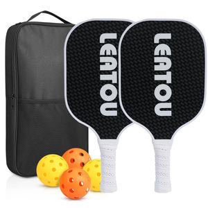 Raquettes de pickleball Leiton, lot de 2, avec balles et sac de transport pour les sports de plein air - Product Image 1
