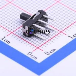 K3-2235D-L1 Slide Switch Through hole Component (THT) Switch Double Pole Double Throw Rectangle Pin Header PC Pin 9mm - Product Image 2