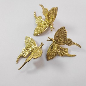 Poignée de tiroir en laiton en forme de papillon, style français, couleur cuivre décorative, accessoire de quincaillerie durable - Product Image 3