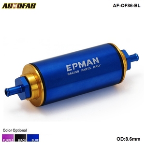 Aluminio de carreras universal OD: filtro de combustible de alto flujo de 8,6 MM para SUZUKI SWIFT Saab <span class=keywords><strong>Ford</strong></span> Focus EP-OF86 - Product Image 3