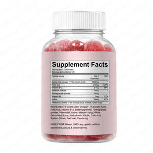 Gomitas de Vinagre de Sidra de Manzana, Suplemento Quemagrasas, Puro y Natural, Vegetariano, para Pérdida de Peso, Personalizable - Product Image 3