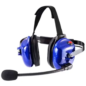 Raytalk Profissional Noise Cancelamento Rádio Overhead Headsets Headphones com PTT Mic para Two Way Radio