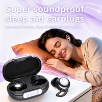 Écouteurs sans fil personnalisables LOGO YYK-Q81 V6.1 avec affichage numérique miroir, oreillettes intra-auriculaires en silicone pour le sommeil, sensation de zéro pression pour le sommeil sur le côté