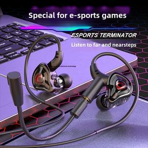 E-spor kulak içi G59 oyun kulaklığı tip-c arayüzü ve 2 In 1 mikrofon kablolu oyun kulaklıkları - Product Image 2