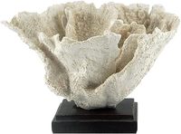 Ornement en résine artificielle de corail blanc Top Grace avec base en acrylique, décoration de table