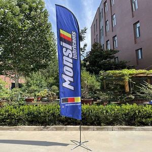 Bandera de Pluma para Playa con Asta y Base de Poliéster Impresas Digitalmente para Publicidad en Festivales Deportivos - Product Image 2