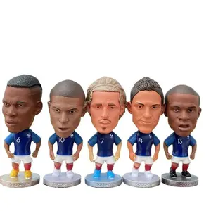 2023 Heißer Verkauf Fußballspieler Figuren Fußball PVC Action figuren Fußballstar Puppe Spielzeug für Kinder Geburtstags geschenk Kuchen Topper