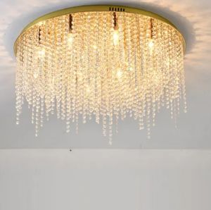 OEM nueva llegada de techo de oro araña de cristal lámpara colgante, lámpara colgante de lujo techos bajos lámpara de latón moderna - Product Image 5