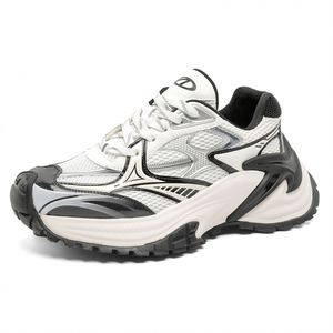 Nouvelles Chaussures de Sport à Plateforme Amortissante et à Lacets, Semelle Intermédiaire en Caoutchouc, Respirantes en Maille, Tendance pour Couples - Product Image 1