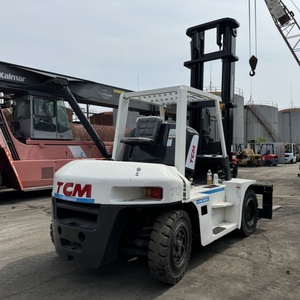 Chariot élévateur diesel d'occasion TCM 7 tonnes FD70 FD50 en bon état, équipement lourd pour l'exploitation minière et le terrassement avec mât à deux/trois étages - Product Image 2