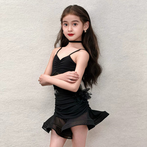 Traje <span class=keywords><strong>de</strong></span> Baile Latino Estilo 2026 para Niñas, Conjunto <span class=keywords><strong>de</strong></span> Entrenamiento con Tirantes para Verano, Traje <span class=keywords><strong>de</strong></span> Baile <span class=keywords><strong>de</strong></span> Poliéster <span class=keywords><strong>de</strong></span> Alta Calidad para Presentaciones - Product Image 6
