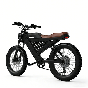 Bicicleta Eléctrica <span class=keywords><strong>de</strong></span> <span class=keywords><strong>Montaña</strong></span> Estilo Cafe Racer <span class=keywords><strong>de</strong></span> Moda, Llanta Gruesa <span class=keywords><strong>de</strong></span> 24 Pulgadas, Motor sin Escobillas <span class=keywords><strong>de</strong></span> Litio <span class=keywords><strong>de</strong></span> 6 Velocidades, Bicicleta Eléctrica Asistida para Adultos - Product Image 1