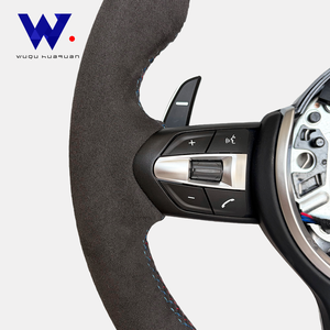 Volante de Cuero de Ciervo para <span class=keywords><strong>BMW</strong></span> E90 F30 F20 X5 F15 F10 M3 M6 X6 E71 E60 F25 F31 F36 F11 X1 F48 F82 M3 M4 M5 M6  M Sports Car - Product Image 2