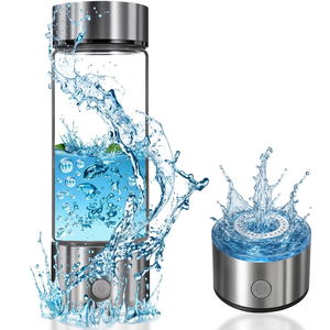 Technologie avancée SPE/PEM, électrolyse de trois minutes, bouteille <span class=keywords><strong>d</strong></span>'<span class=keywords><strong>eau</strong></span> à hydrogène de 420ml pour la maison, le bureau, les voyages, la consommation quotidienne - Product Image 1