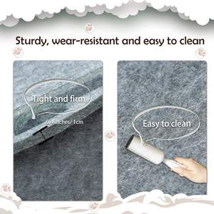 Casa para Gatos Plegable Moderna y Sostenible de Alta Calidad con Diseño de Fieltro de Poliéster Estampado, Color y Logotipo Personalizables - Product Image 5