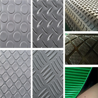 Industrial Checker Diamond Fine Ribbed Coin Pattern Stabil Anti-Rutsch-Gummi-Fußmatten Garagen blatt