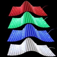 Panel de Luz LED Flexible Ultrafino, Personalizable por el Fabricante, SMD2835, 160 LED, DC24V, Regulable, para Publicidad