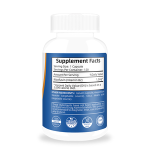 Cápsulas de Vitamina B2 Personalizadas, Suplemento Dietético para Adultos, Apoyo a la Salud Inmunológica - Product Image 4