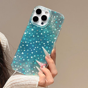 เคสโทรศัพท์มือถือลายหินอ่อนสุดหรู รุ่นบลูโอเชียน ฮอลิเดย์ ซีรีส์ วัสดุ PC+TPU สำหรับ iPhone 11-16 Pro Max ป้องกันการกระแทก - Product Image 4