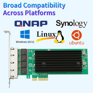 Carte Ethernet filaire interne PCI X4 4 ports I226 2.5GbE pour serveurs, NAS, stations de travail 10/100/1000/2500 Mbps Stock I226 - Product Image 3